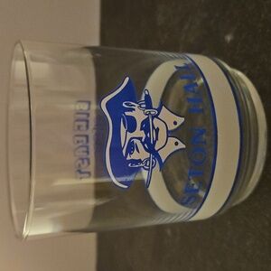 Seton Hall Vintage 80s Big East Basketball Glass Tumbler